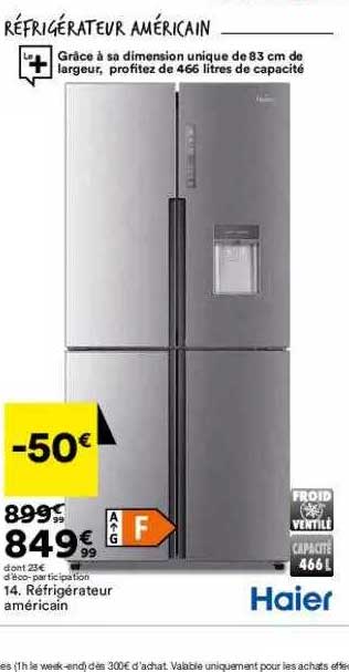 Réfrigérateur Américain Haier
