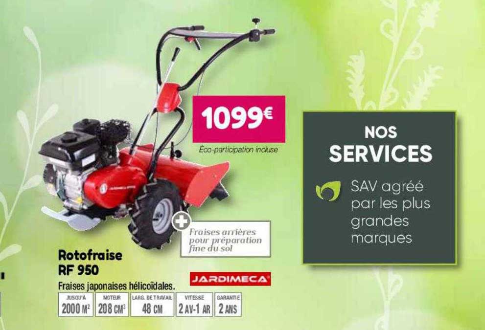rotofraise rf 950 jardimeca