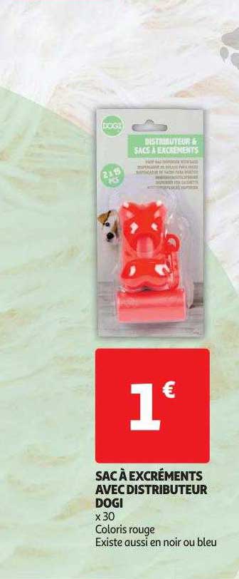 sac à excréments avec distributeur dogi