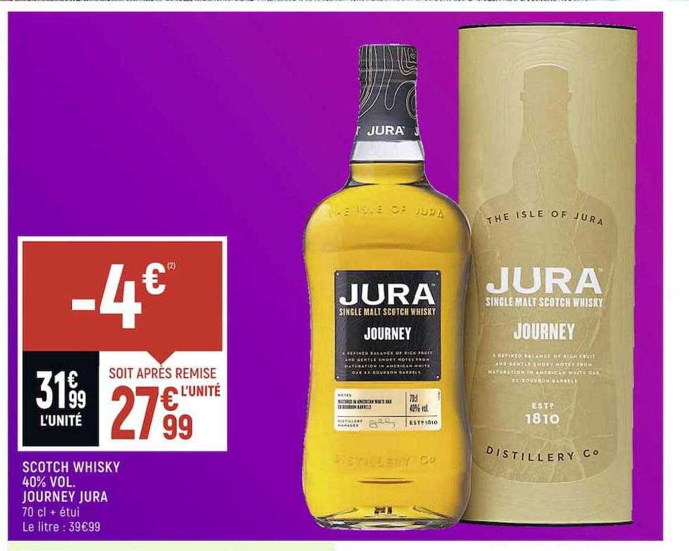 scotch whisky 40% vol. journey jura