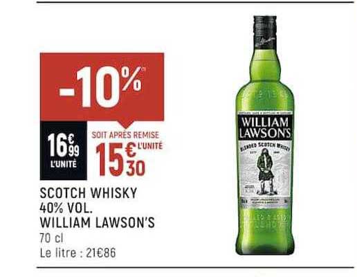 scotch whisky 40% vol. william lawson's
