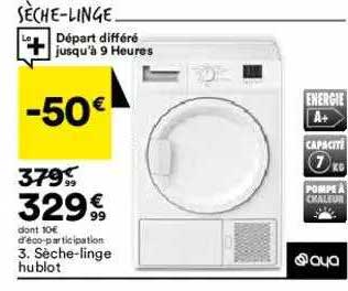 sèche-linge hublot aya