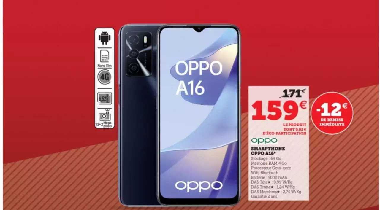 smartphone oppo a16