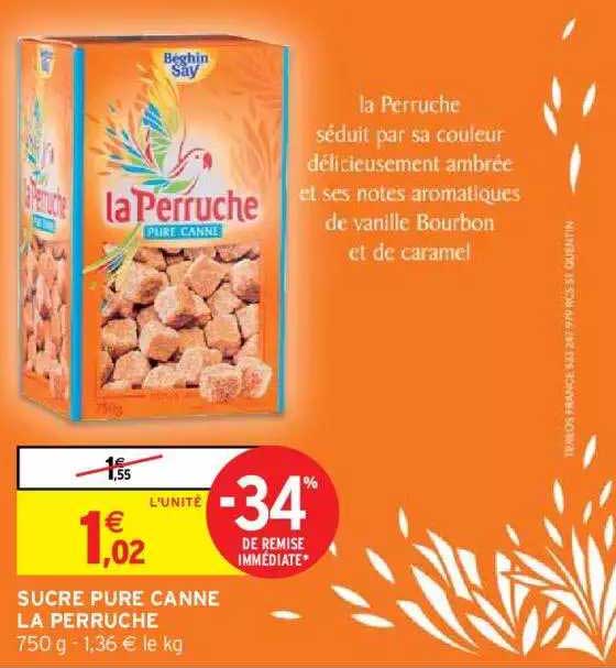 sucre pure canne la perruche