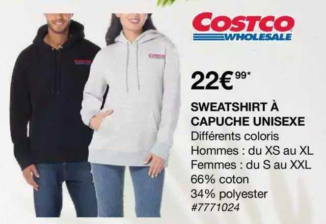 sweatshirt à capuche unisexe