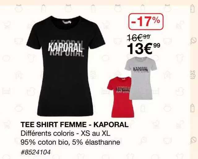 Tee Shirt Femme  Kaporal