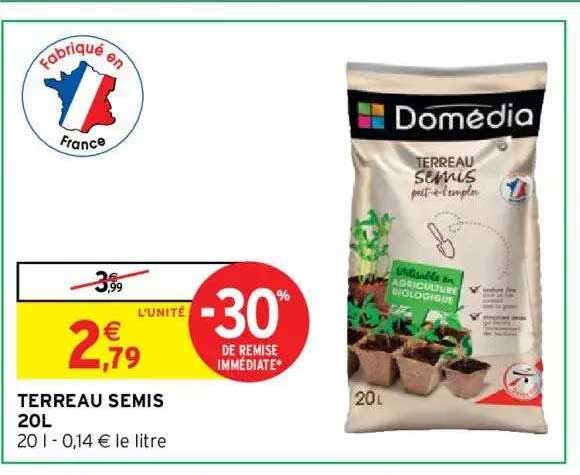 terreau semis 20 l