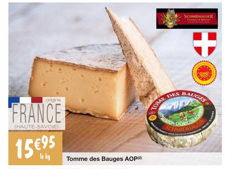 tomme des bauges aop