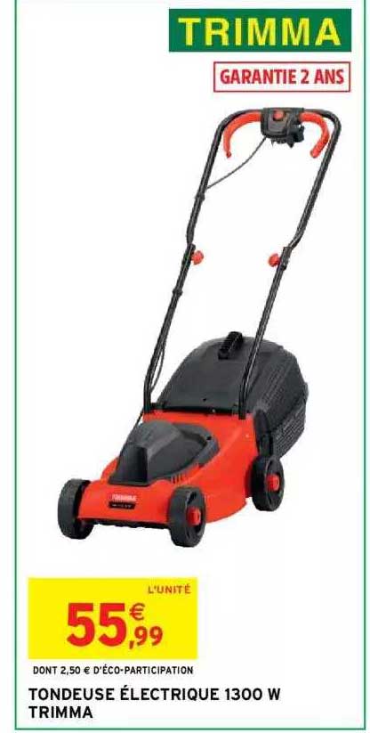 tondeuse électrique 1300 w trimma