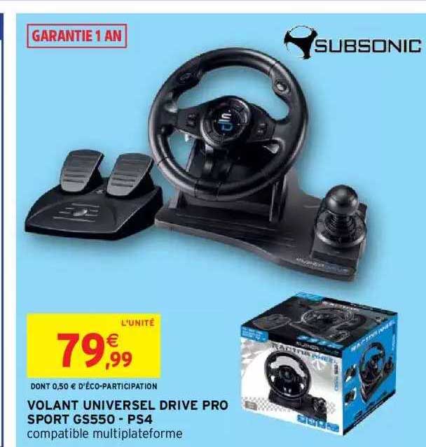 Volant Universel Drive Pro Sport Gs550 - Ps4