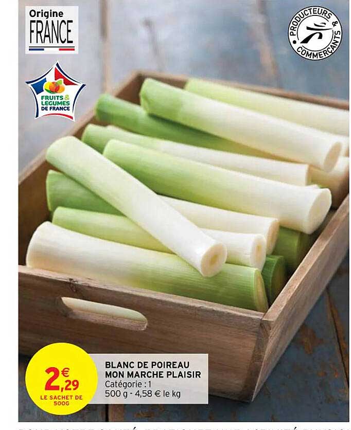 blanc de poireau mon marché plaisir