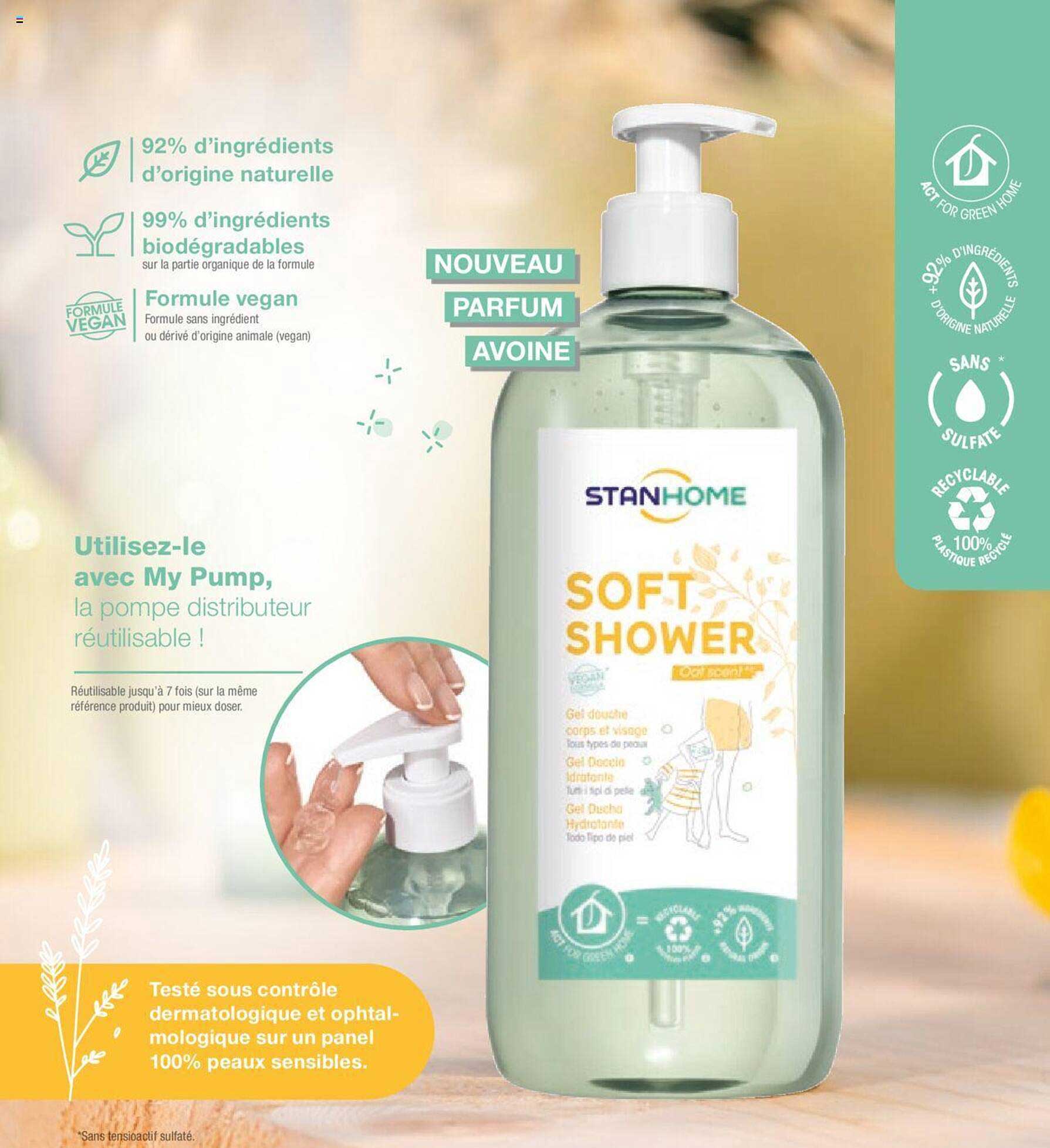 soft shower stanhome