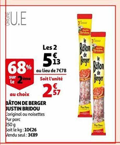 bâton de berger justin bridou