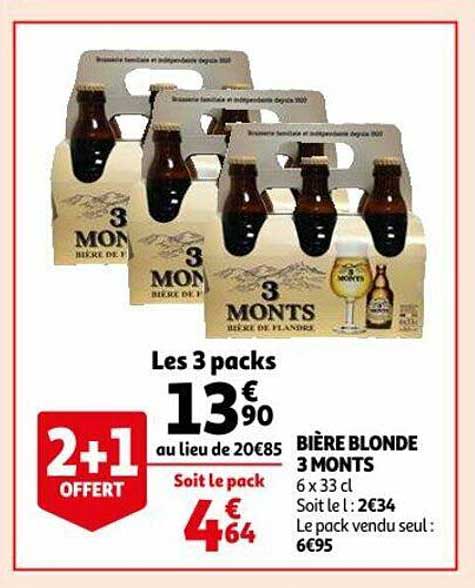 bière blonde 3 monts