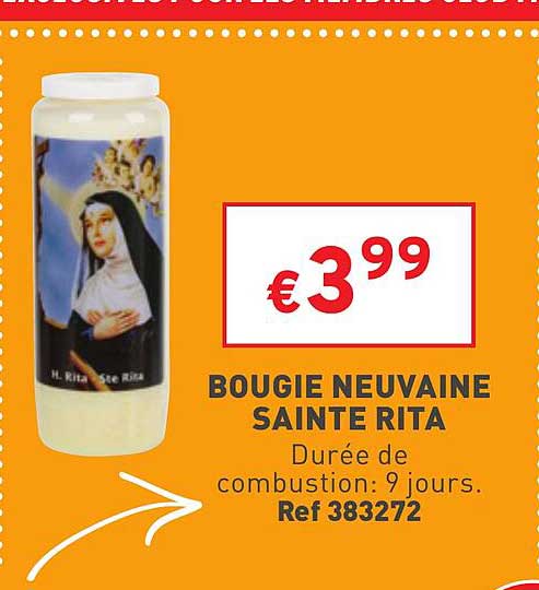bougie neuvaine sainte rita