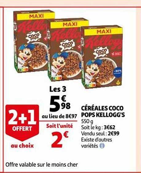 céréales coco pops kellogg's