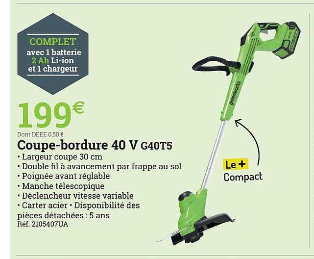 coupe-bordure 40 v g40t5