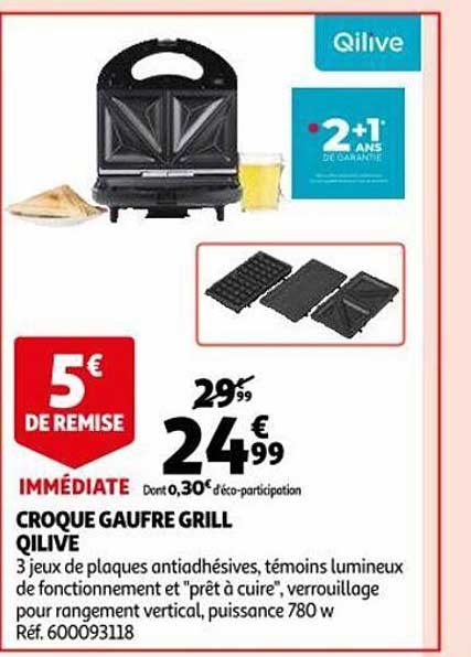 Croque Gaufre Grill Qilive