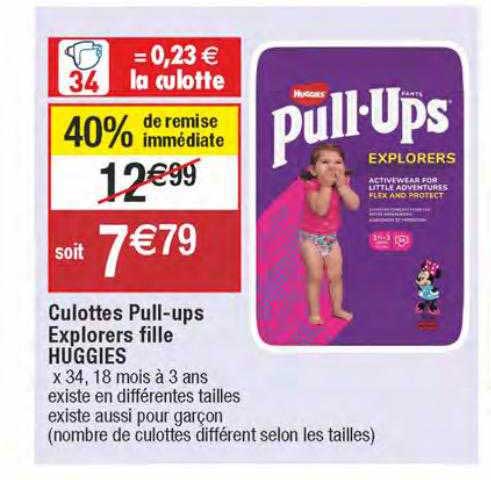 culottes pull-ups explorers fille huggies