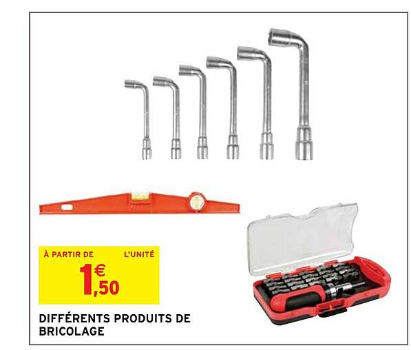 différents produits de bricolage