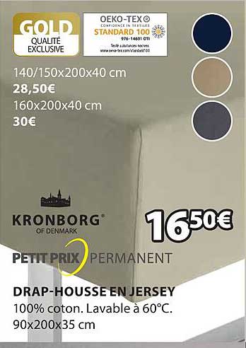 drap-housse en jersey kronborg