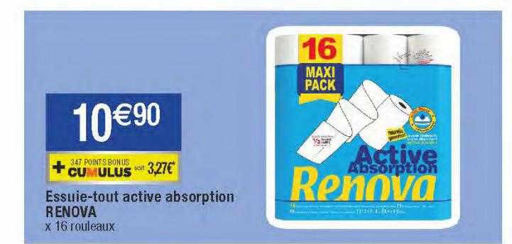 essuie-tout active absorption renova
