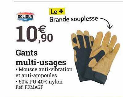 gants multi-usages solidur