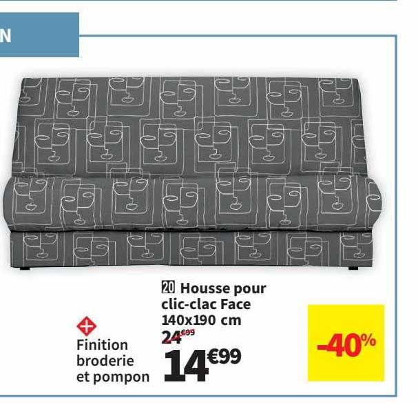 Housse Pour Clic-clac Face 140 X 190 Cm