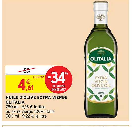 Huile D'olive Extra Vierge Olitalia