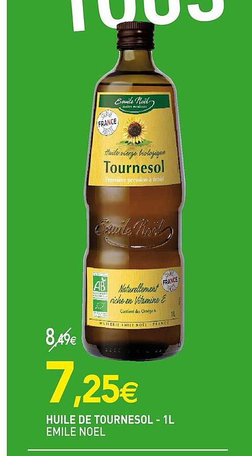 huile de tournesol emile noël - 1 l
