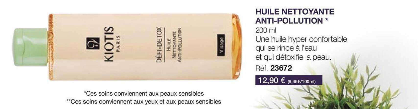 huile nettoyante anti-pollution kiotis paris