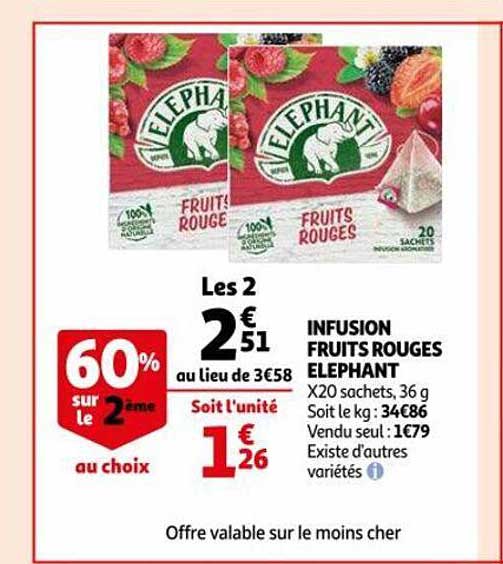 Infusion Fruits Rouges éléphant