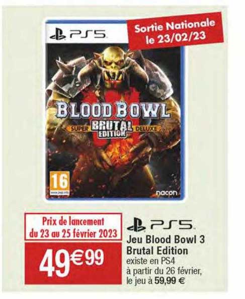 jeu blood bowl 3 brutal edition