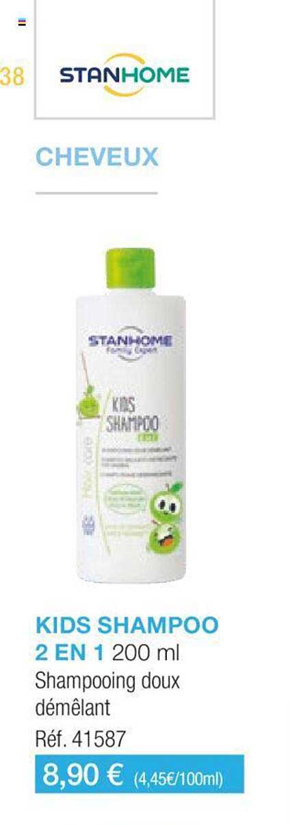kids shampoo 2 en 1 stanhome