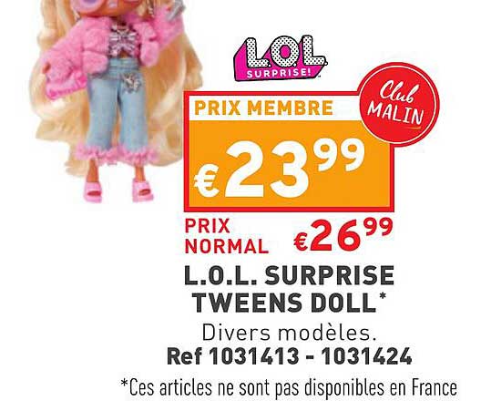 l.o.l. surprise tweens doll