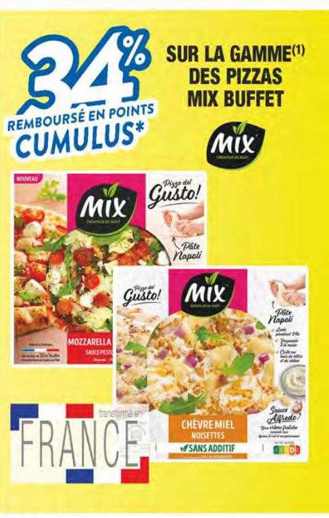 La Gamme Des Pizzas Mix Buffet