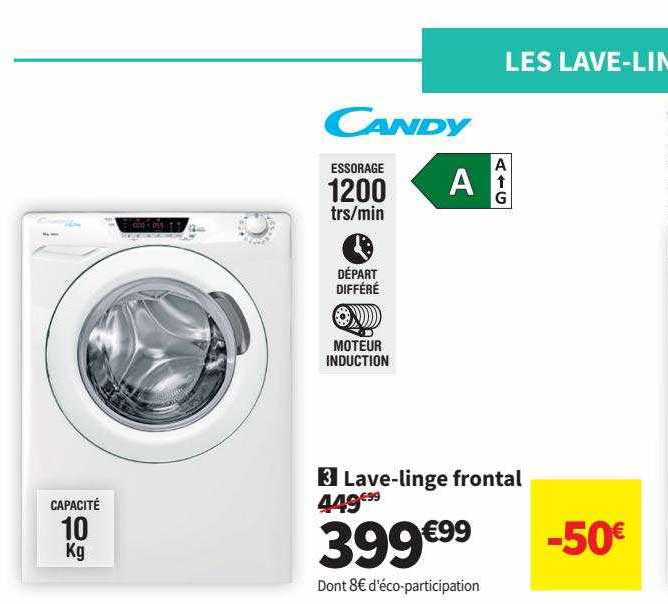 lave-linge frontal candy