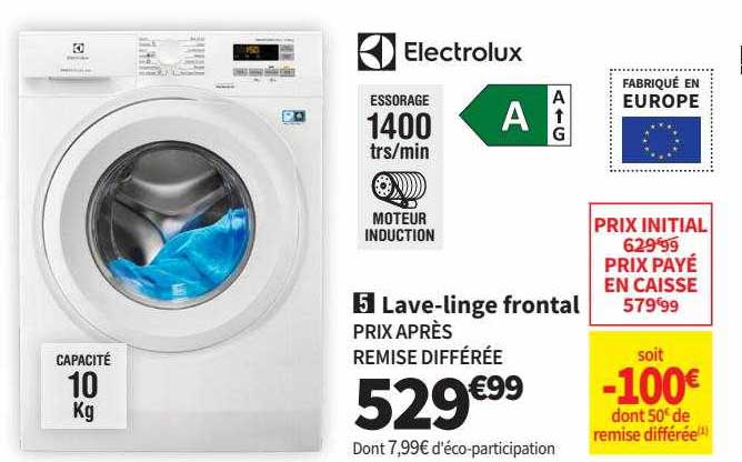 lave-linge frontal electrolux