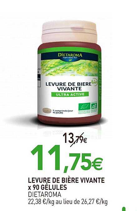 levure de bière vivante x90 gélules dietaroma
