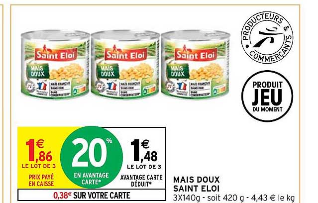 maïs doux saint éloi