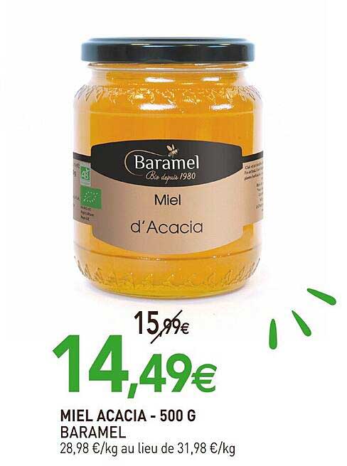 Miel Acacia - 500 G Baramel