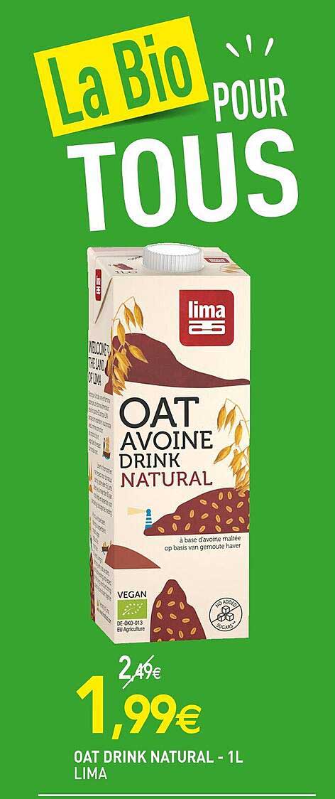 oat drink natural - 1 l lima