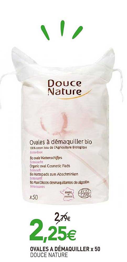 Ovales à Démaquiller X50 Douce Nature