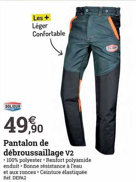 pantalon de débroussaillage v2 solidur