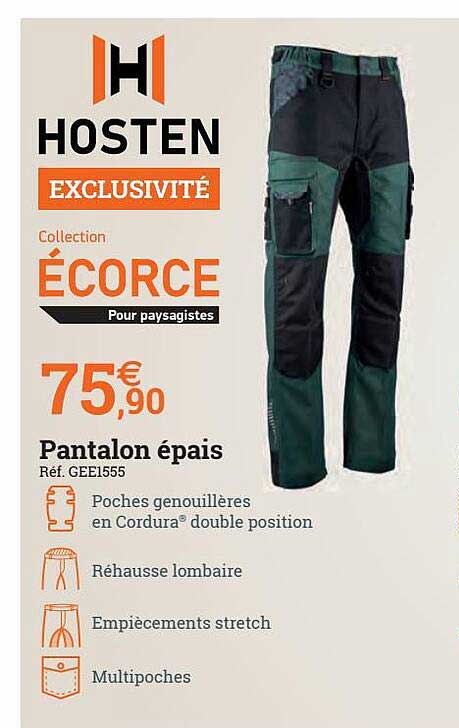 pantalon épais hosten