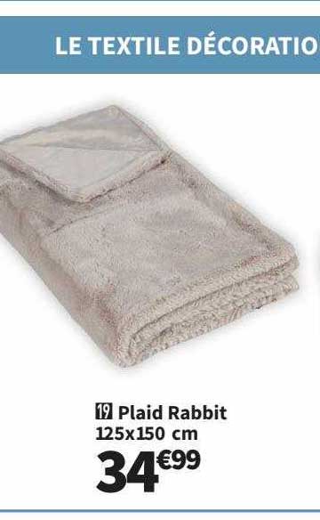 plaid rabbit 125 x 150 cm