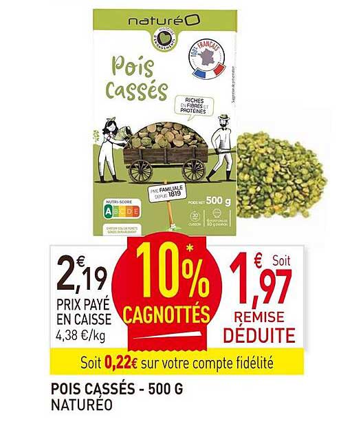 Pois Cassés - 500 G Naturéo