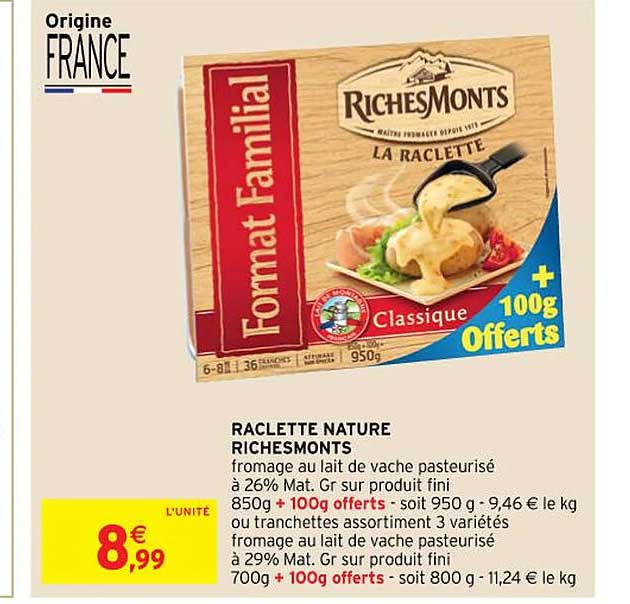 raclette nature riches monts