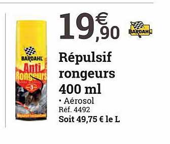 répulsif rongeurs 400ml bardahl