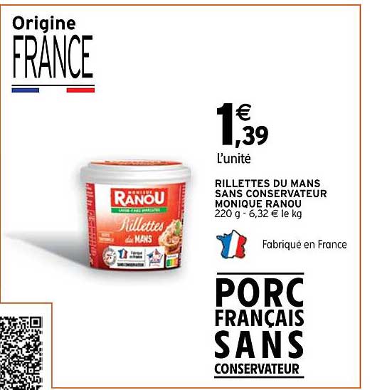 rillettes du mans sans conservateur monique ranou